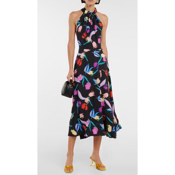 ROTATE Dresses & Skirts - NWT ROTATE Frederikke floral halterneck dress SZ 2